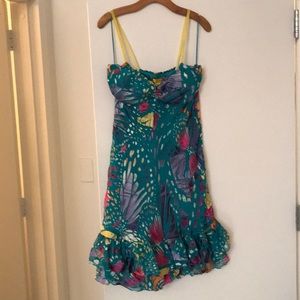 Catherine malandrino size 12 silk cocktail dress